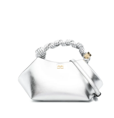 Bolso Ganni mini Bou silver